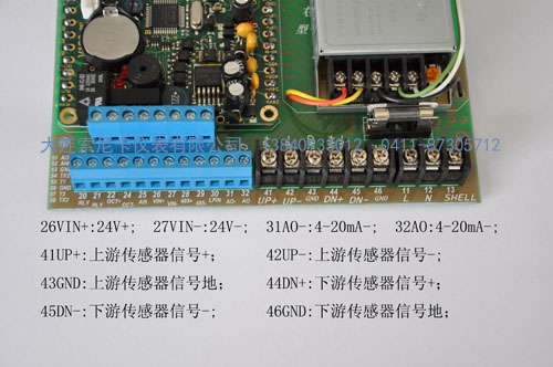 超聲波流量計主板接線圖